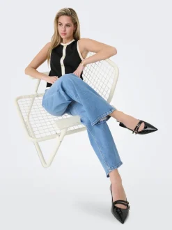 ONLHOPE Vita alta Wide Leg Fit Jeans