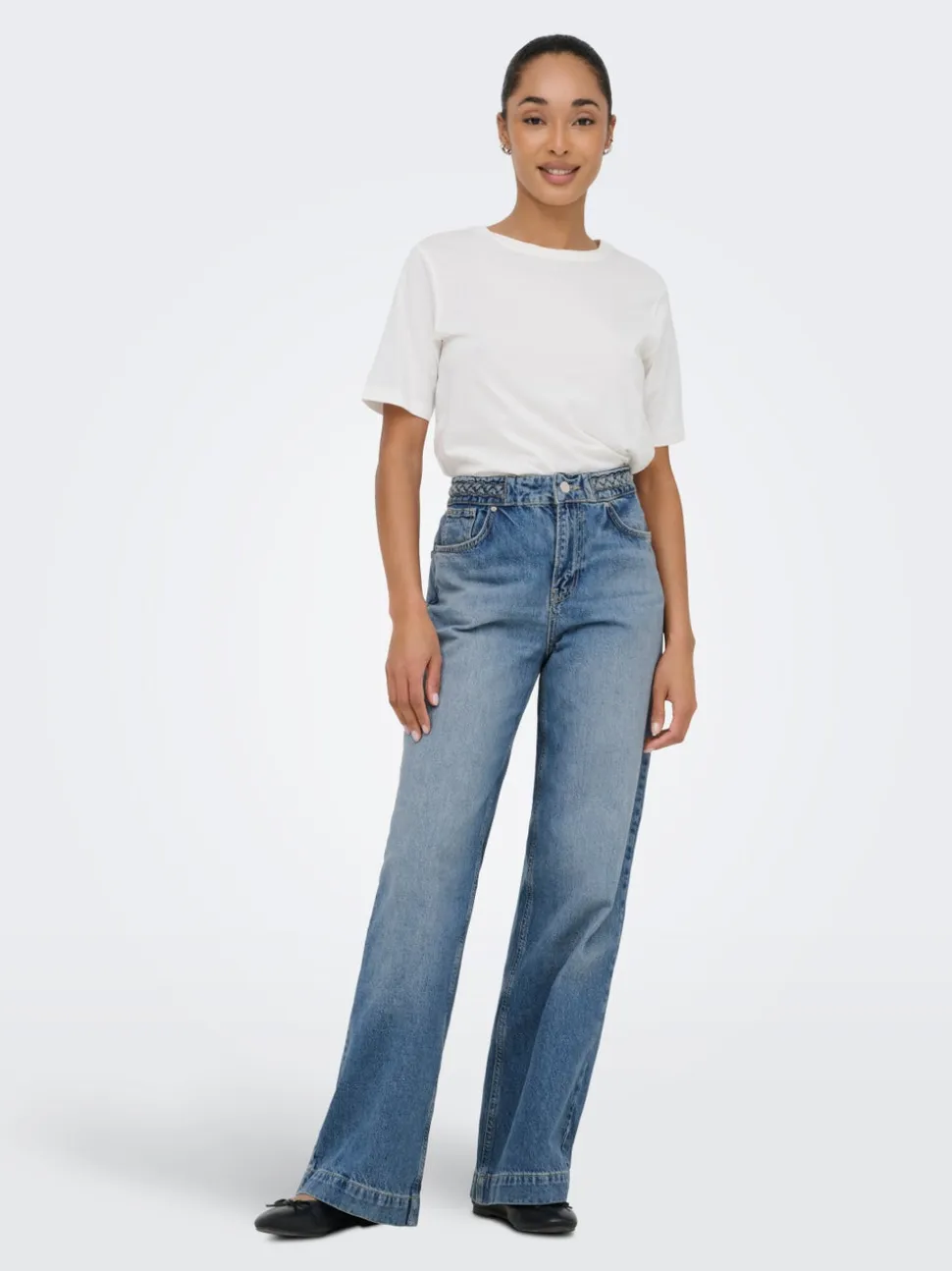 ONLHOPE Vita alta Wide Leg Fit Jeans