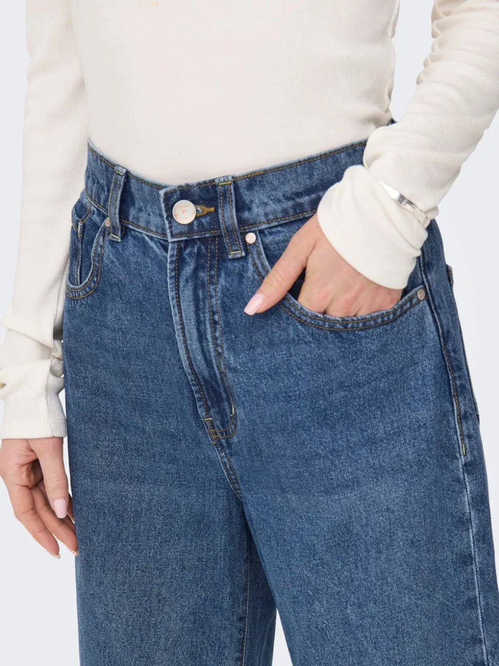 ONLHOPE Vita alta Wide Leg Fit Jeans