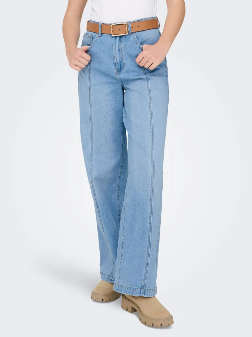 ONLHOPE Vita alta Wide Leg Fit Jeans