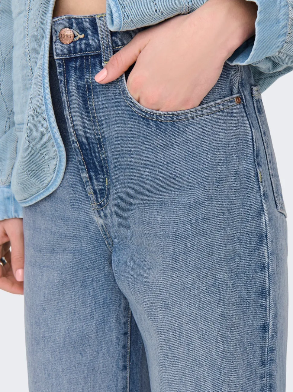 ONLHOPE Vita alta Wide Leg Fit Jeans