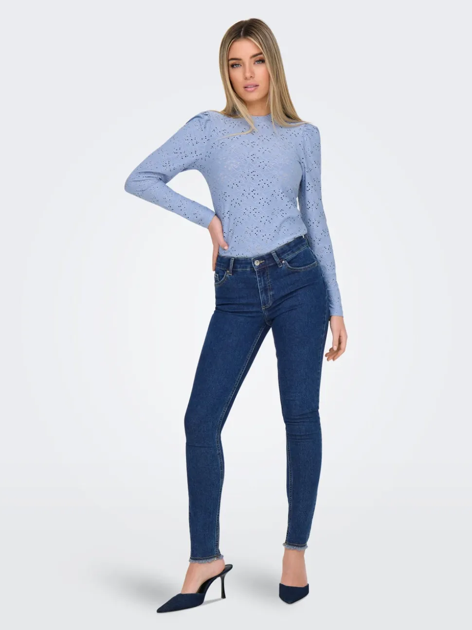 ONLHUSH Vita media Skinny Fit Lunghezza alla caviglia Jeans