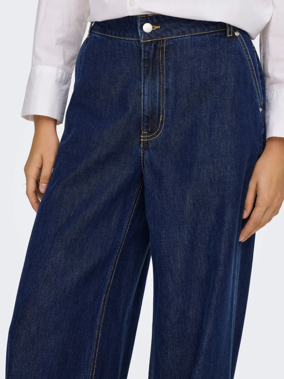 ONLINGRID Vita media Wide Leg Fit Jeans