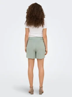 ONLITA Vita alta Regular Fit Lino Bermuda