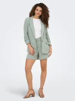 ONLITA Vita alta Regular Fit Lino Bermuda