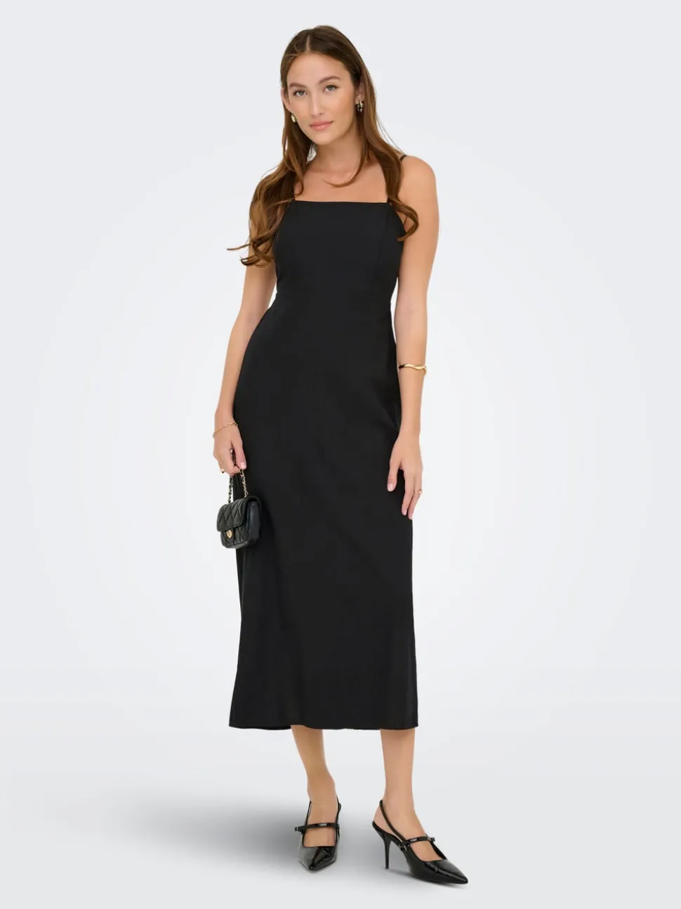 ONLJAKIRI Lino Vestito midi