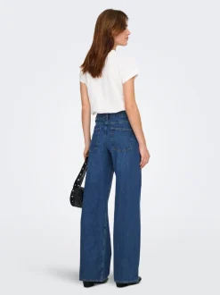 ONLJEMMA Vita alta Wide Leg Fit Jeans