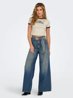 ONLJOELLE Vita alta Wide Leg Fit Jeans