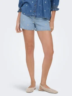 ONLJOSEPHINE Vita alta Loose Fit Bermuda in jeans