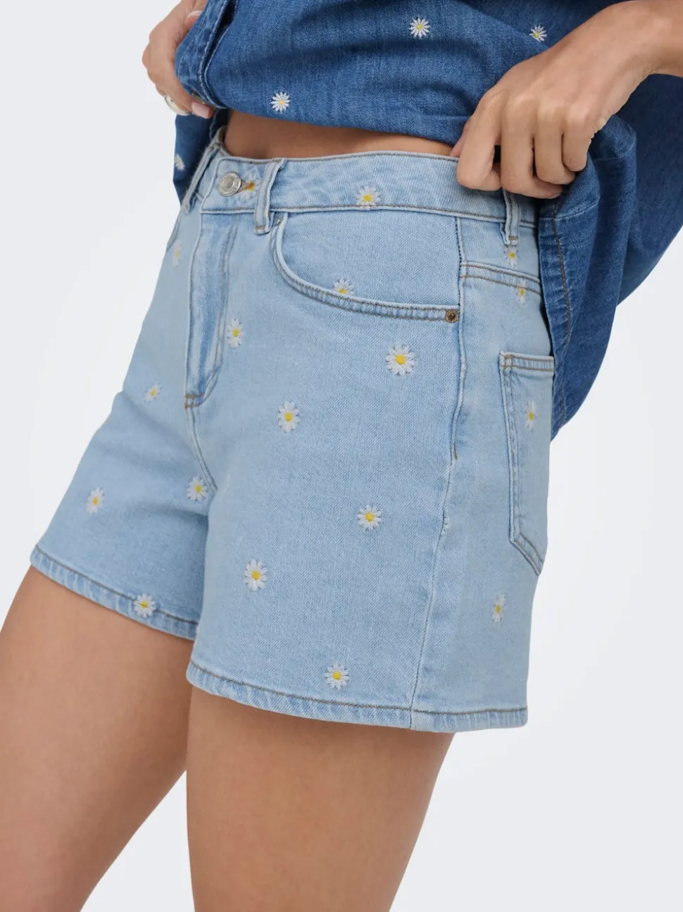 ONLJOSEPHINE Vita alta Loose Fit Bermuda in jeans