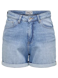 ONLJOSEPHINE Vita alta Regular Fit Bermuda in jeans