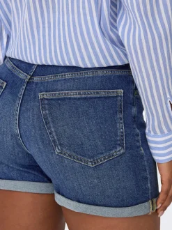 ONLJOSEPHINE Vita alta Regular Fit Bermuda in jeans