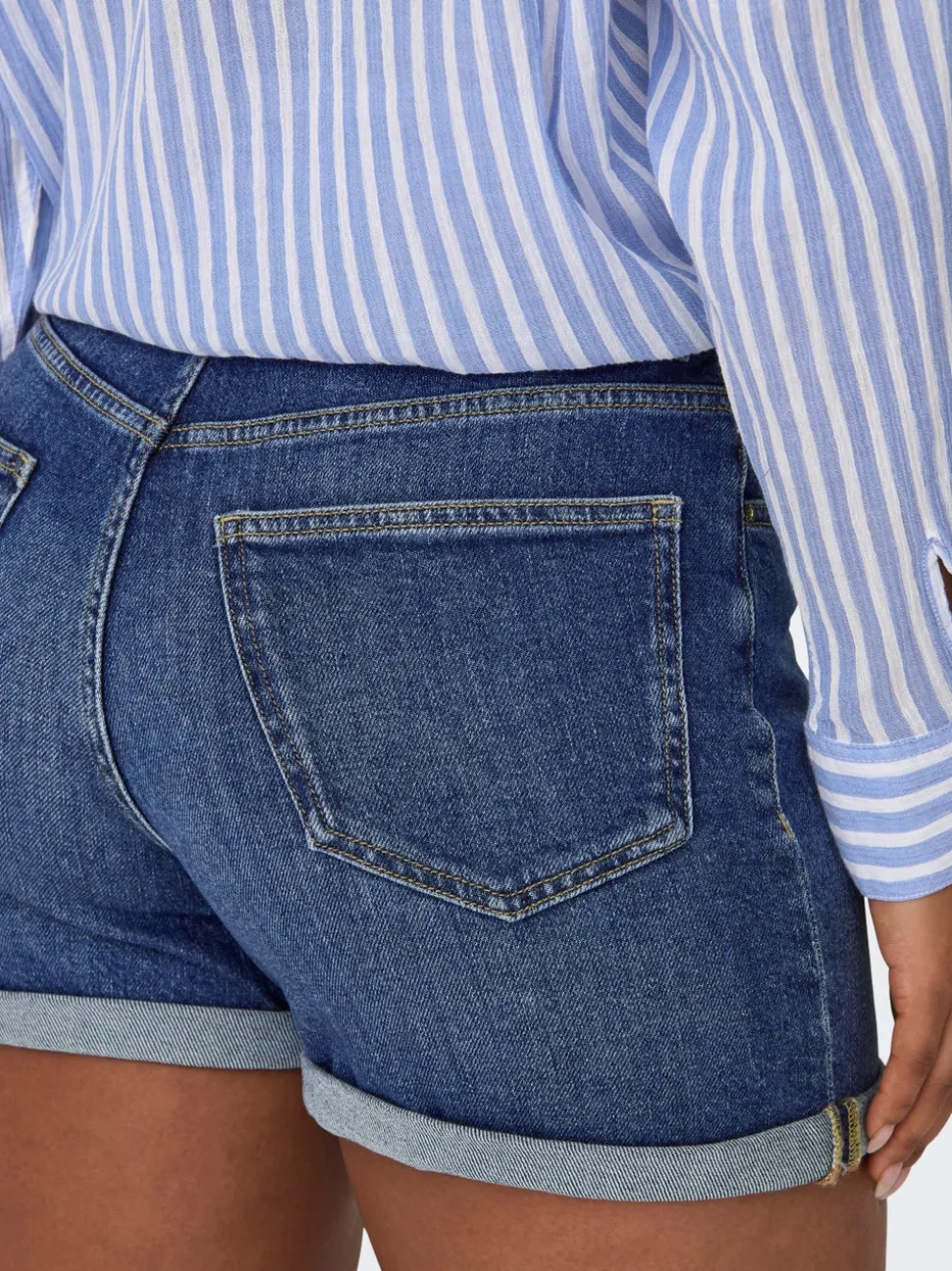 ONLJOSEPHINE Vita alta Regular Fit Bermuda in jeans