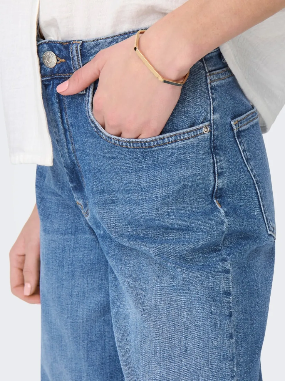 ONLJUDITH Vita alta Wide Leg Fit Jeans