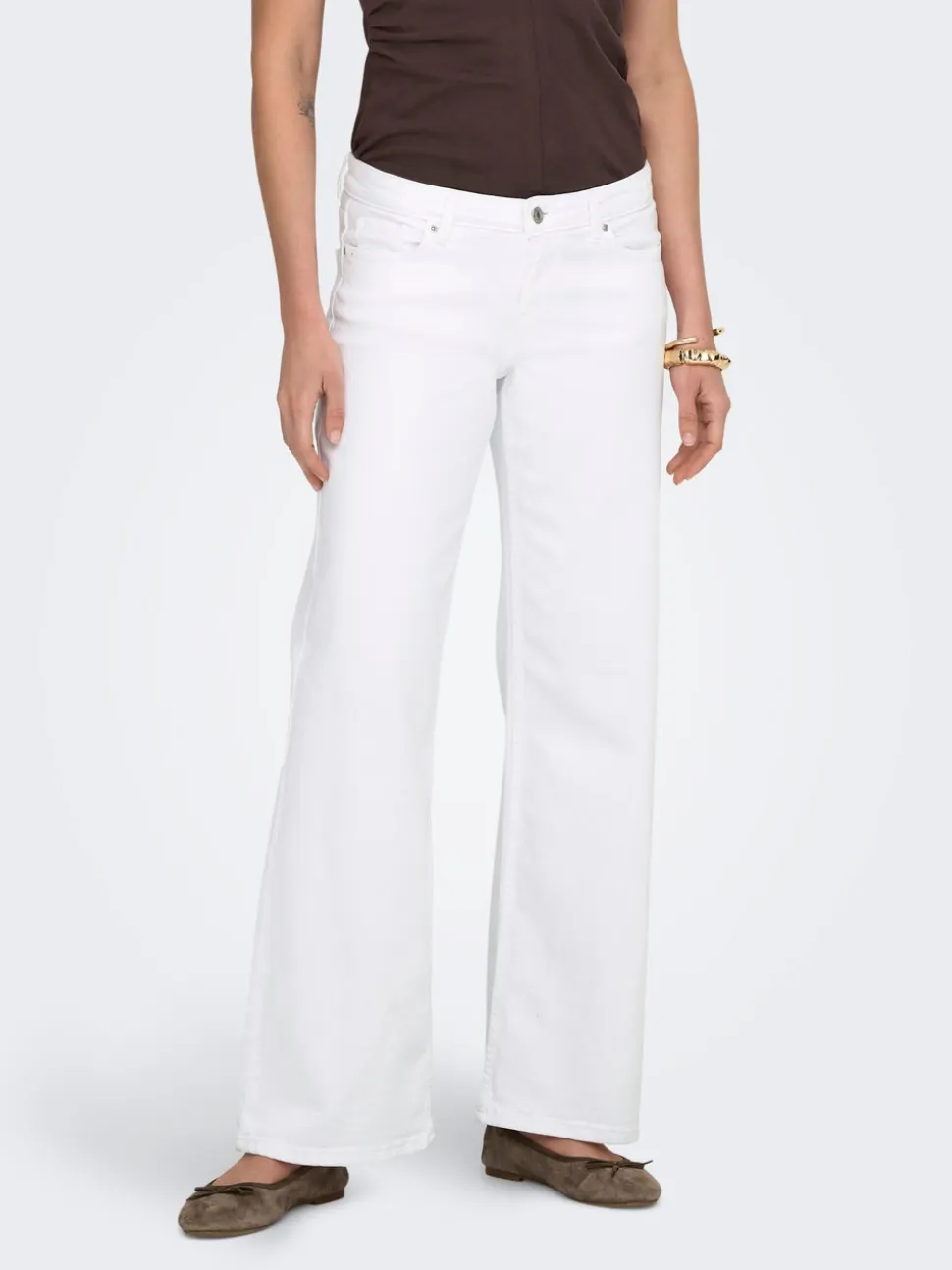 ONLJUDY-O Vita bassa Wide Leg Fit Jeans