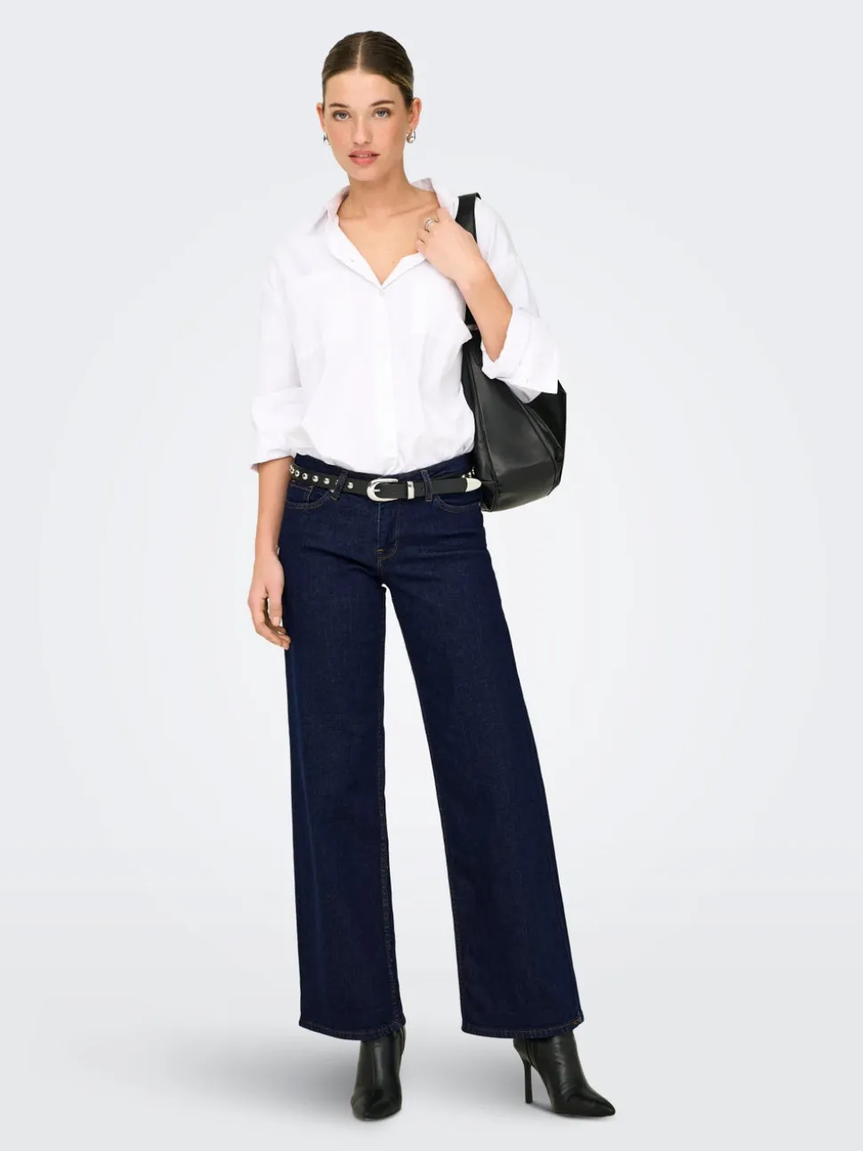 ONLJUDY-O Vita bassa Wide Leg Fit Jeans