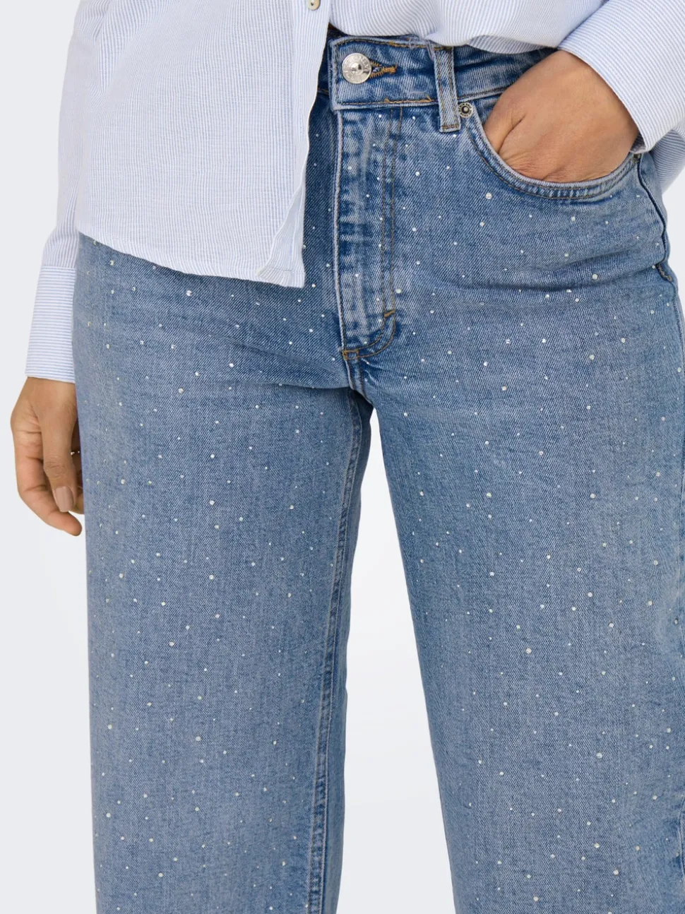 ONLJUICY Vita alta Wide Leg Fit Jeans