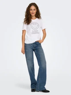 ONLJUICY Vita alta Wide Leg Fit Jeans
