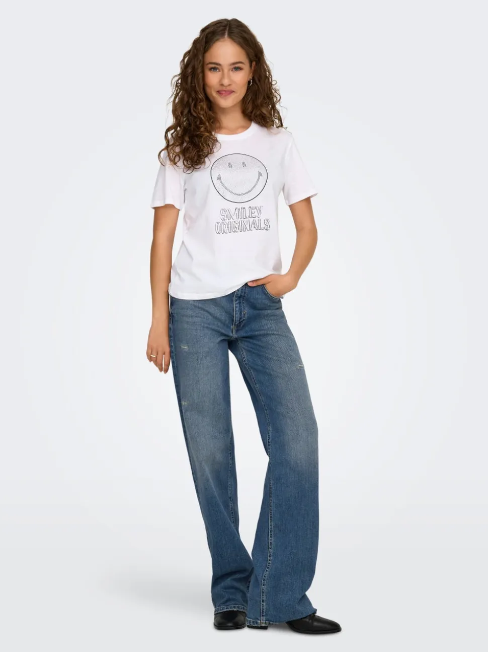 ONLJUICY Vita alta Wide Leg Fit Jeans