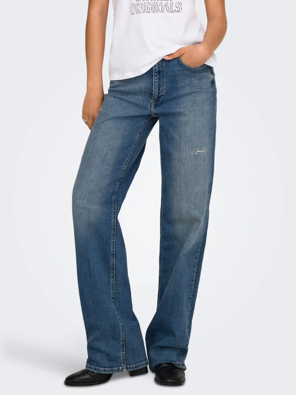 ONLJUICY Vita alta Wide Leg Fit Jeans