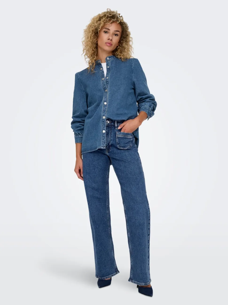 ONLJUICY Vita alta Wide Leg Fit Jeans
