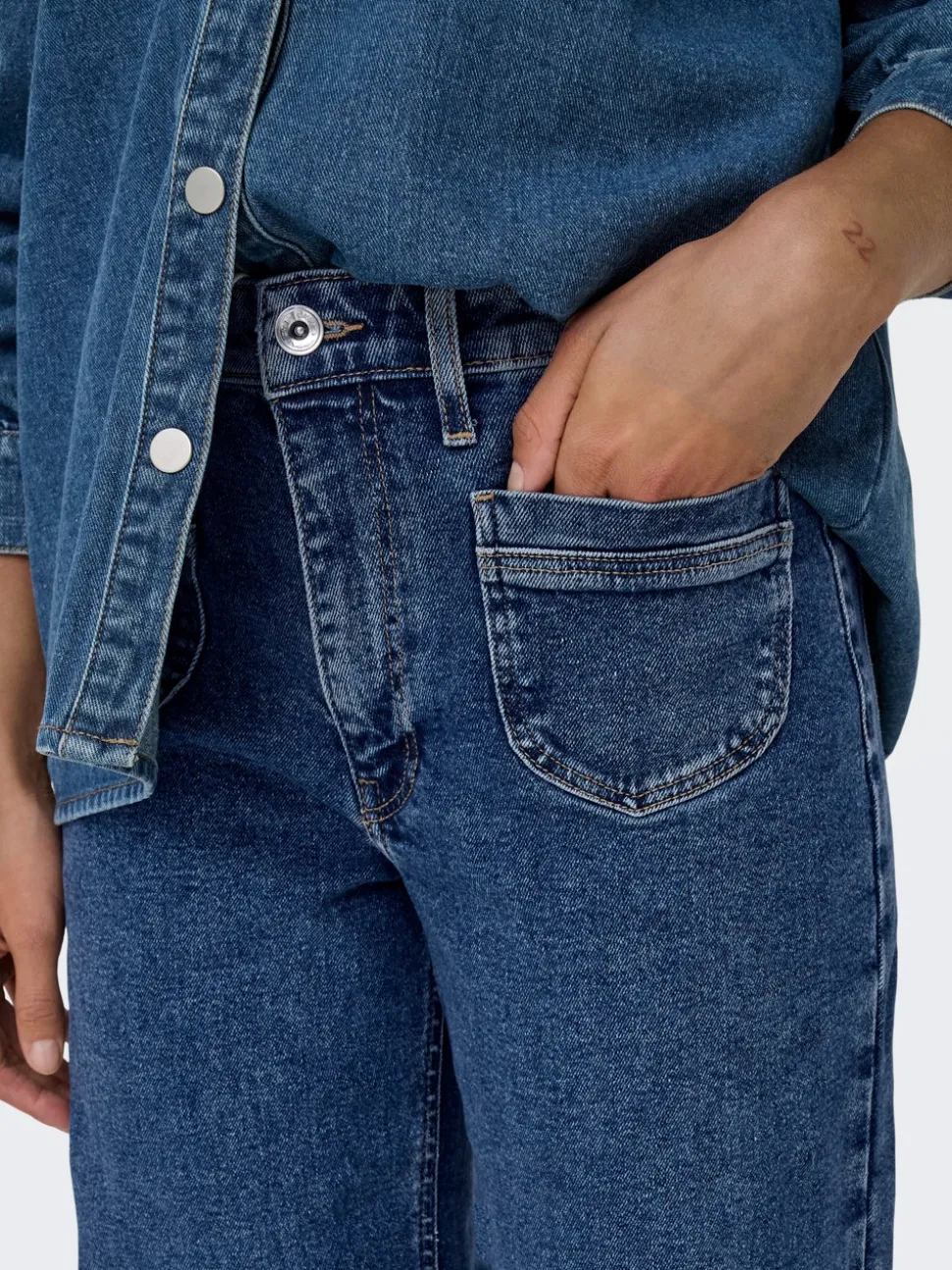 ONLJUICY Vita alta Wide Leg Fit Jeans