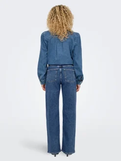 ONLJUICY Vita alta Wide Leg Fit Jeans