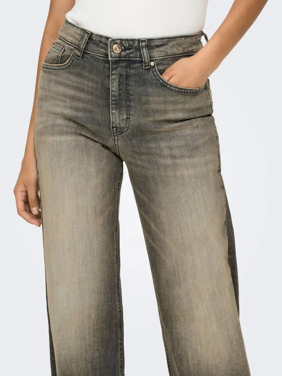ONLJUICY Vita alta Wide Leg Fit Jeans