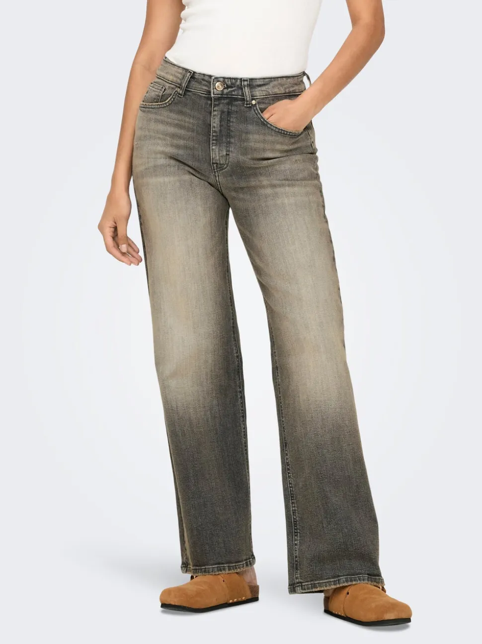 ONLJUICY Vita alta Wide Leg Fit Jeans