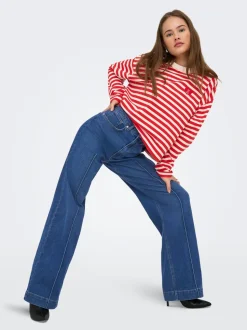 ONLJUICY Vita alta Wide Leg Fit Jeans