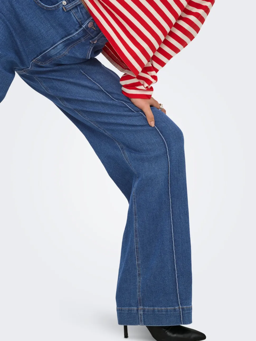 ONLJUICY Vita alta Wide Leg Fit Jeans