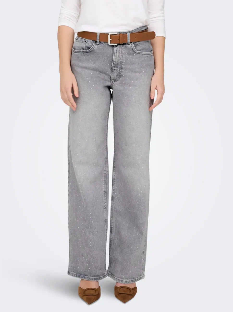 ONLJUICY Vita alta Wide Leg Fit Jeans