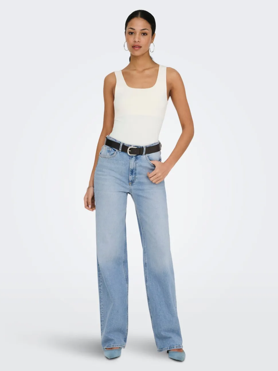 ONLJUICY Vita alta Wide Leg Fit Jeans