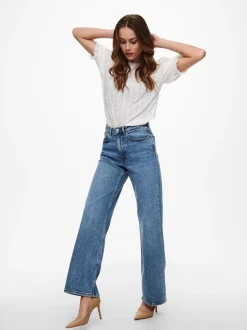 ONLJUICY Vita alta Wide Leg Fit Jeans
