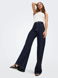 ONLJUICY-WAUW Vita alta Wide Leg Fit Jeans