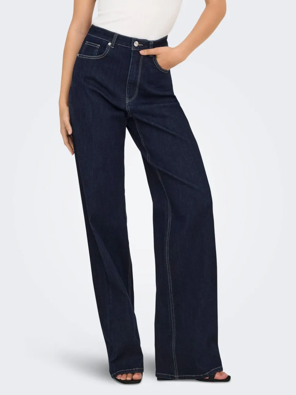 ONLJUICY-WAUW Vita alta Wide Leg Fit Jeans