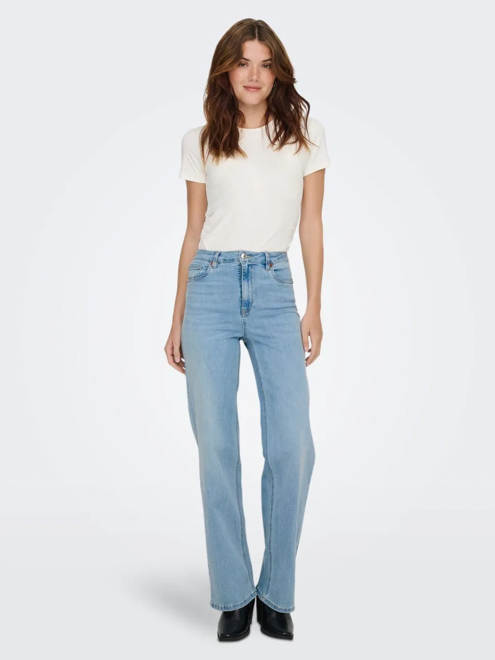 ONLJUICY-WAUW Vita alta Wide Leg Fit Jeans