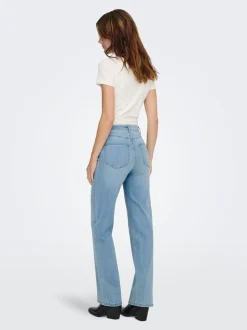 ONLJUICY-WAUW Vita alta Wide Leg Fit Jeans
