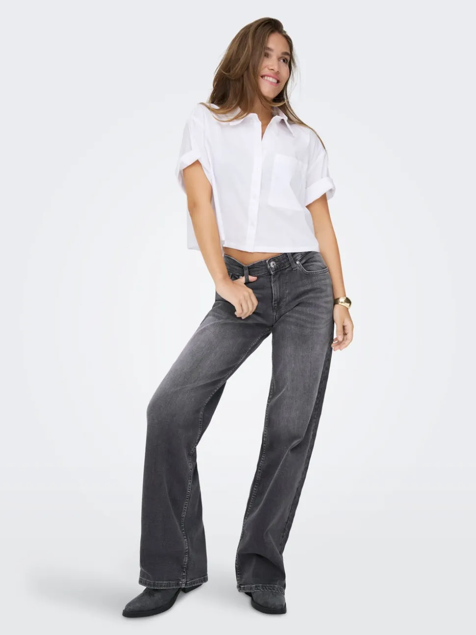 ONLJULLES Vita bassa Wide Leg Fit Jeans