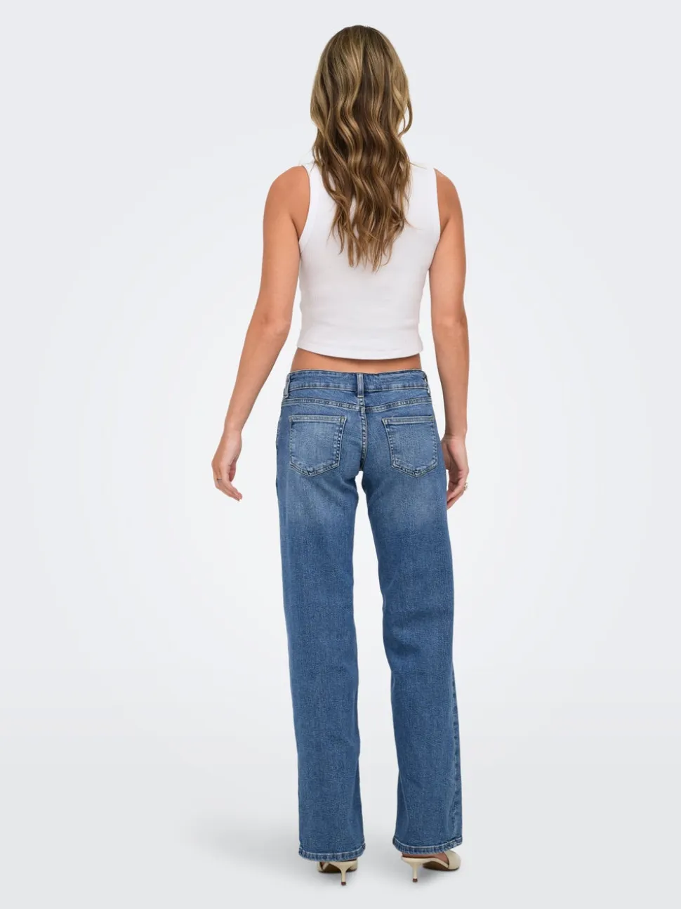 ONLJULLES Vita molto bassa Wide Leg Fit Jeans