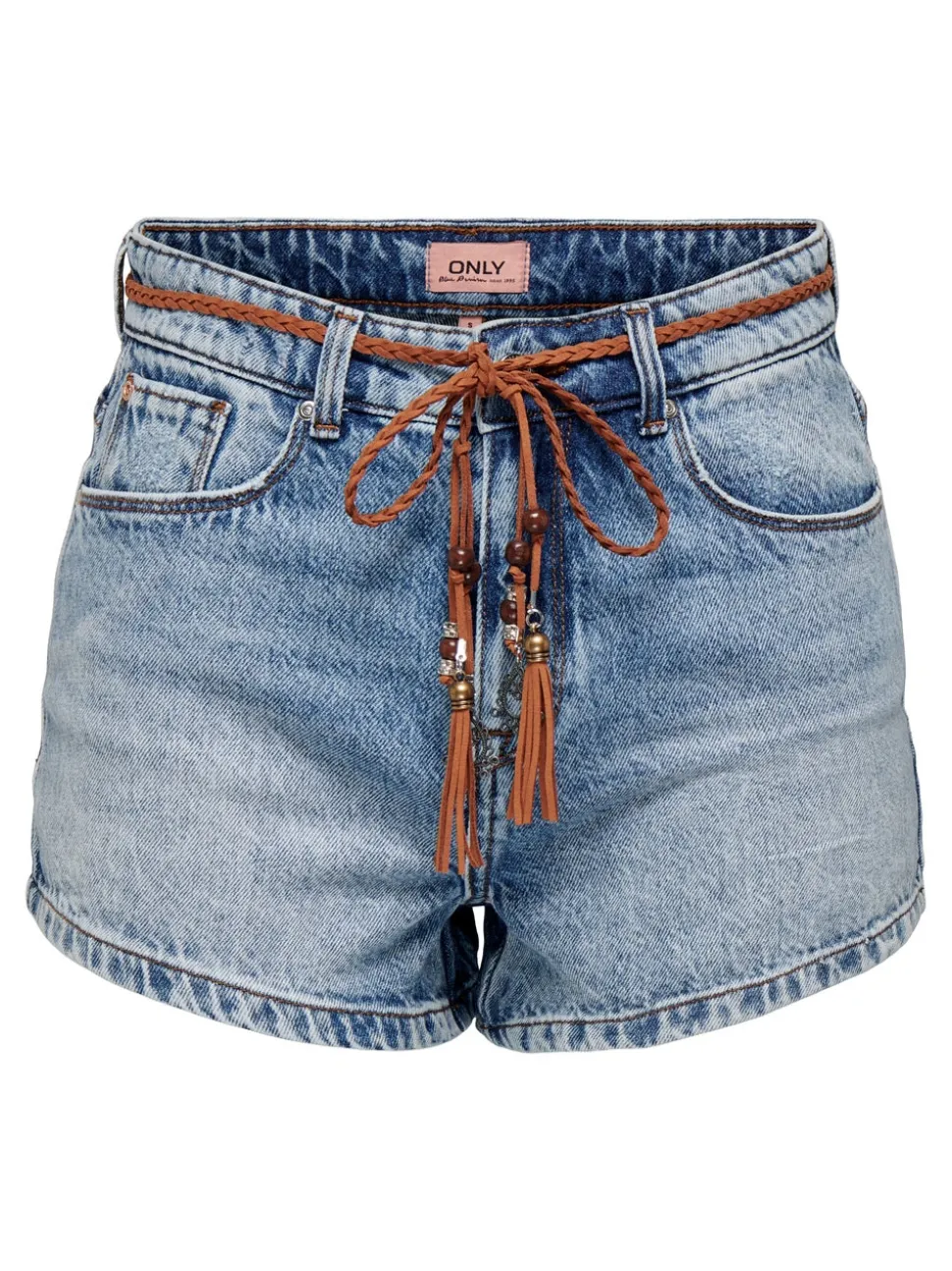 ONLKELLY Vita alta Regular Fit Bermuda in jeans