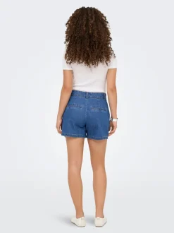 ONLLUKA Vita media Loose Fit Bermuda in jeans