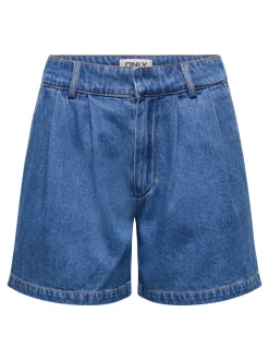 ONLLUKA Vita media Loose Fit Bermuda in jeans