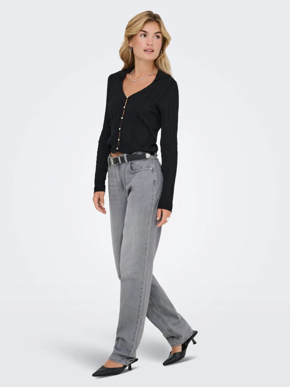 ONLLUMI Vita media Mom Fit Jeans
