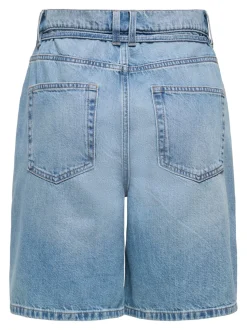 ONLLUMI Vita media Wide Leg Fit Bermuda in jeans