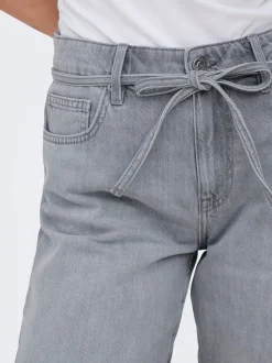 ONLLUMI Vita media Wide Leg Fit Bermuda in jeans