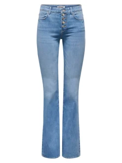 ONLLUSH Vita molto bassa Retro Flared Fit Jeans