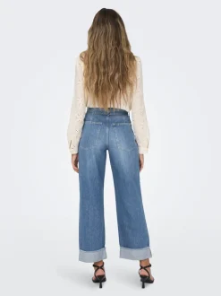 ONLMADDIE Vita alta Wide Leg Fit Jeans