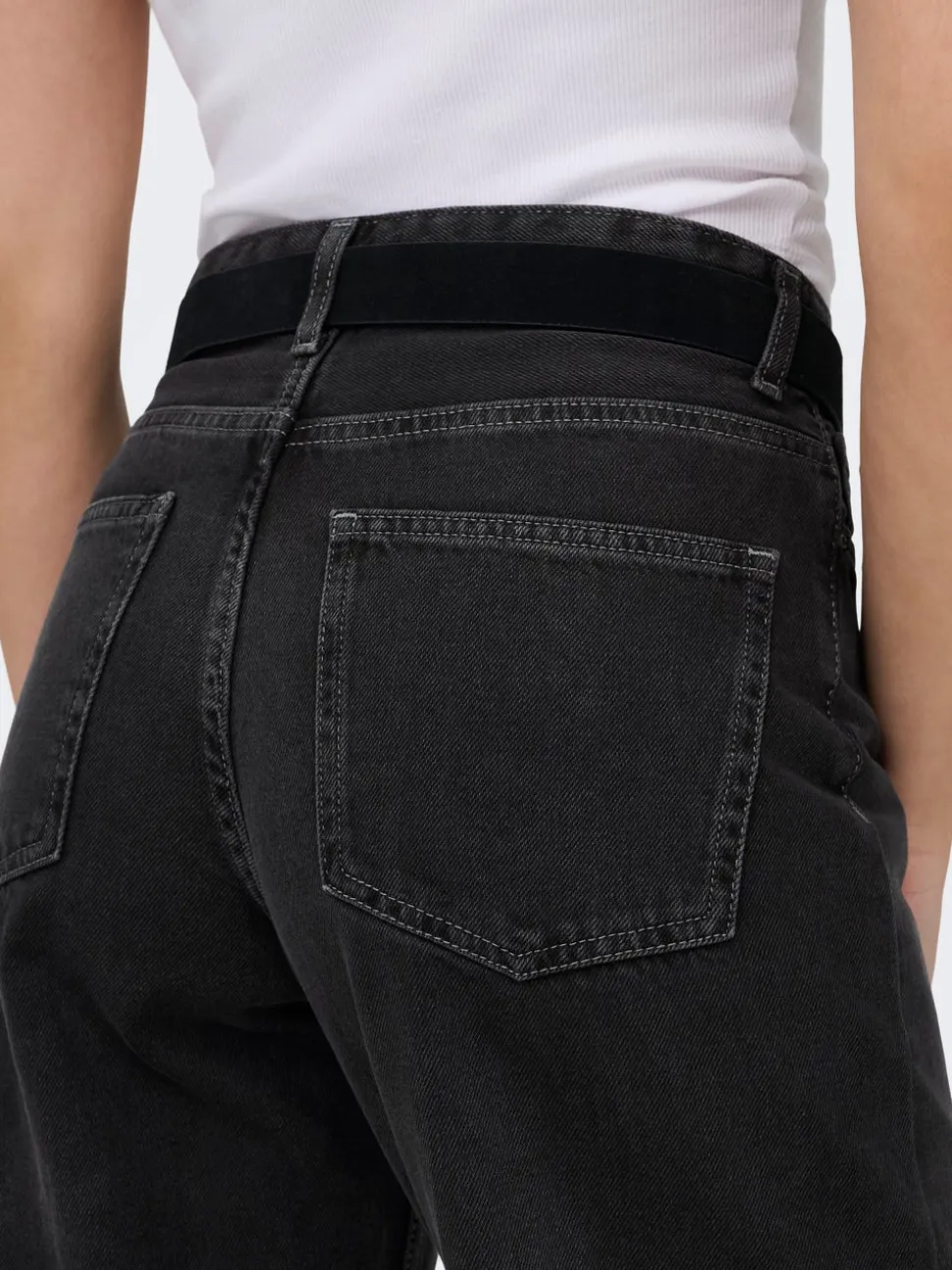 ONLMADDIE-O Vita alta Wide Leg Fit Jeans