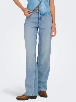 ONLMADDIE-O Vita alta Wide Leg Fit Jeans